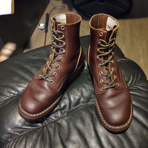 Photo by 3ringCircu5 on August 11, 2025 of the Nicks MTO in Horween Tan Waxed Flesh.