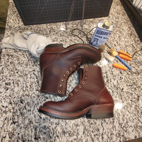 Photo by 3ringCircu5 on August 11, 2025 of the Nicks MTO in Horween Tan Waxed Flesh.