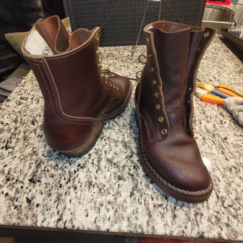 Photo by 3ringCircu5 on August 11, 2025 of the Nicks MTO in Horween Tan Waxed Flesh.