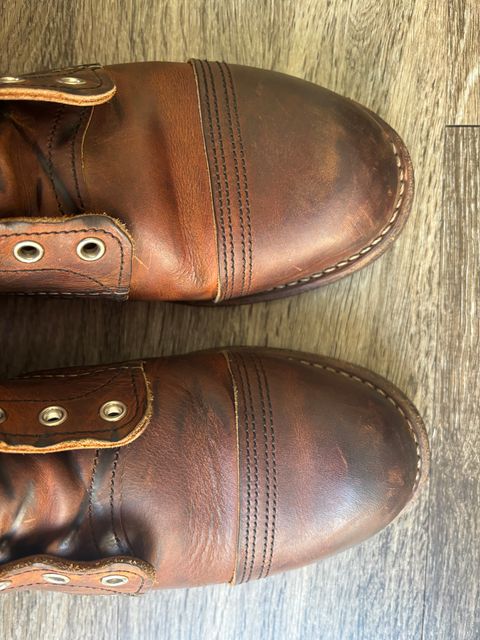 Photo by Nauta on May 30, 2026 of the Red Wing Iron Ranger in S.B. Foot Copper Rough and Tough.