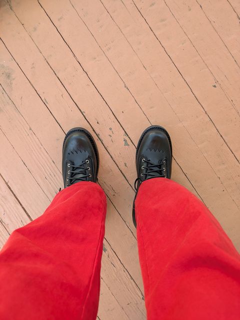 Photo by Seatpost on June 6, 2026 of the Frank's Boots Lace-To-Toe in Seidel Black Oil Tan.