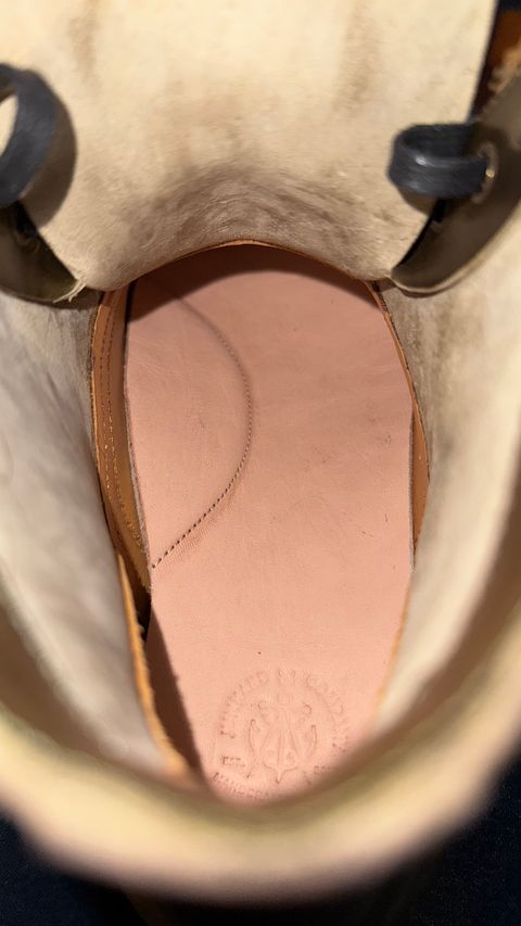 Photo by Josephjay21 on June 26, 2025 of the Junkard SC Plain Toe in Maryam Olive Horsebutt.
