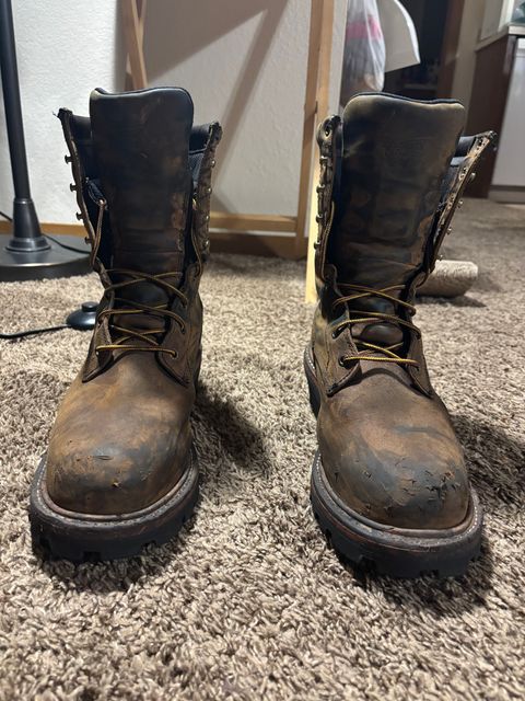 Photo by mylordchanel on October 3, 2025 of the Red Wing Loggermax in Red Wing Leather & Nubuck.