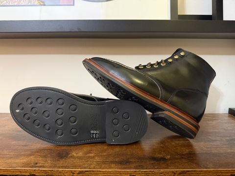 Photo by Shabazkilla on March 8, 2025 of the Grant Stone Ottawa Boot in Horween Black Chromexcel.