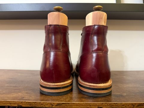 Photo by Shabazkilla on March 8, 2025 of the Grant Stone Diesel Boot in Horween Color 8 Chromexcel.