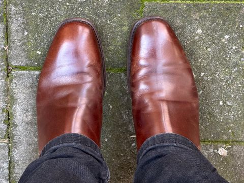 Photo by wspr on July 17, 2025 of the R.M. Williams Comfort Craftsman Boot in Mid Brown Pull-Up Leather.