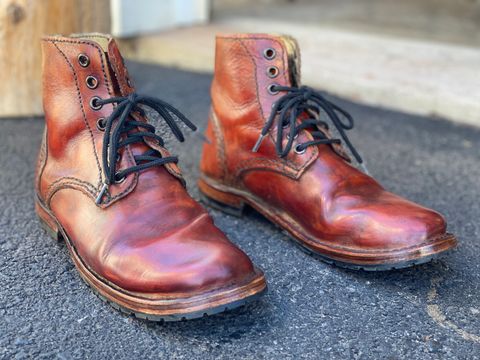 Photo by Uncle_Dans_Boots on October 11, 2025 of the Uncle Dan’s Boots Unknown Model in Unknown Natural Veg Tan.