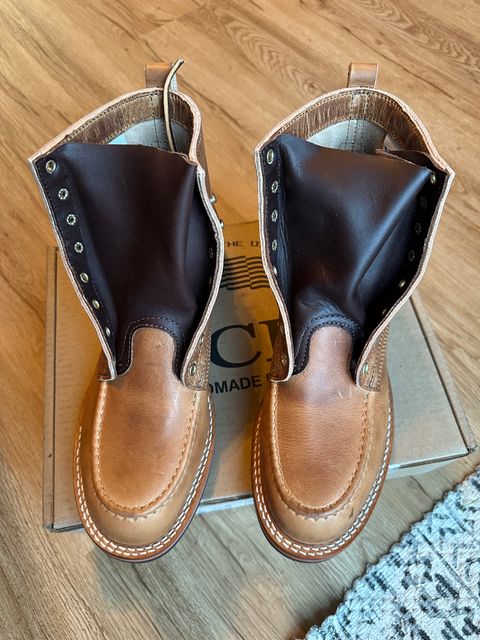 Photo by ds on August 5, 2024 of the Nicks MTO in Horween Natural Dublin.
