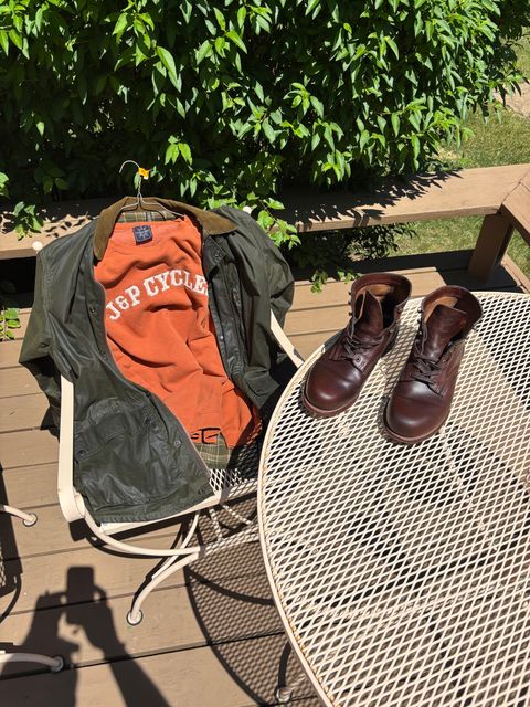 Photo by Sober_And_Faded on June 6, 2026 of the Wolverine 1000 Mile Plain-Toe Boot in Horween Brown Chromexcel.
