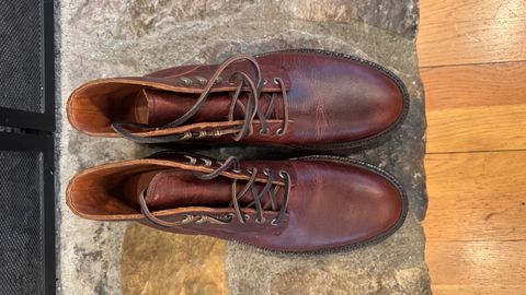 Photo by bigsmallies on November 1, 2024 of the Grant Stone Diesel Boot in Seidel Walnut Bison.