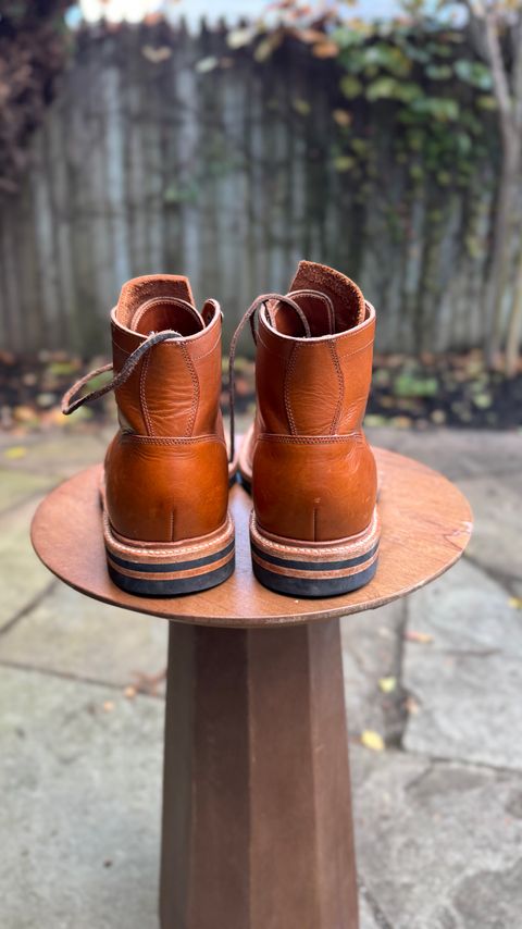 Photo by bigsmallies on November 1, 2025 of the Grant Stone Diesel Boot in Badalassi Carlo Saddle Tan Minerva.