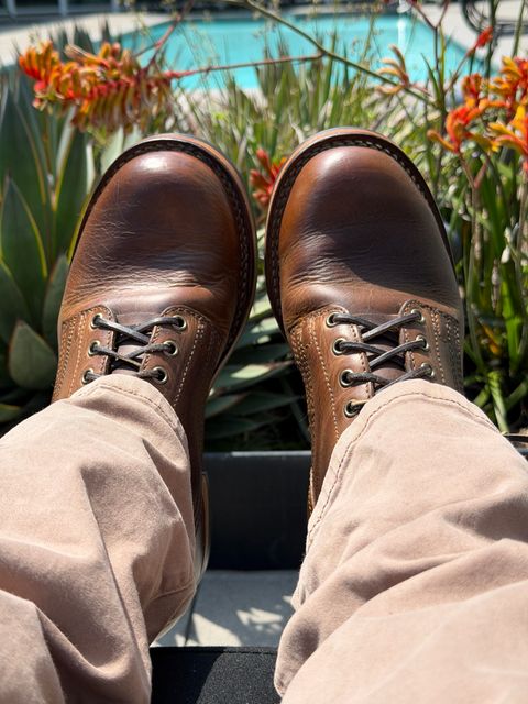 Photo by Dingo_Ugly on April 30, 2026 of the Drew's Boots Contractor 8 Inch in Rowdy Smooth.