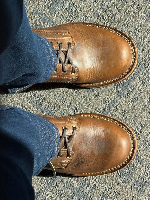 Photo by Dingo_Ugly on February 21, 2026 of the Drew's Boots Contractor 8 Inch in Rowdy Smooth.