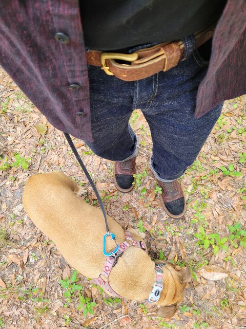 Photo by markieballa on October 28, 2024 of the White's Bounty Hunter in Law Tanning Brown Bison & Seidel Black Oil Tan Roughout.