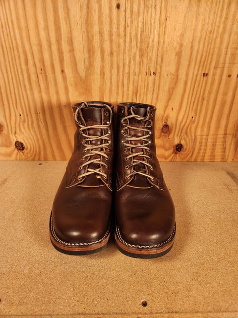 Photo by gotmoore on December 5, 2024 of the Nicks Lace Up Heritage in Horween Brown Chromexcel.