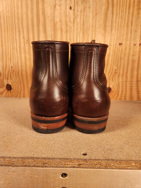 Photo by gotmoore on December 5, 2024 of the Nicks Lace Up Heritage in Horween Brown Chromexcel.