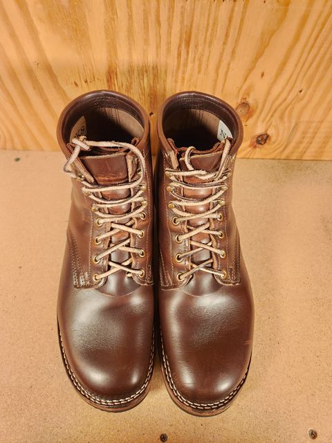 Photo by gotmoore on December 5, 2024 of the Nicks Lace Up Heritage in Horween Brown Chromexcel.