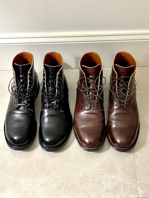 Photo by lowrollr on June 6, 2026 of the Viberg Service Boot in Conceria Walpier Tuscany Nero.