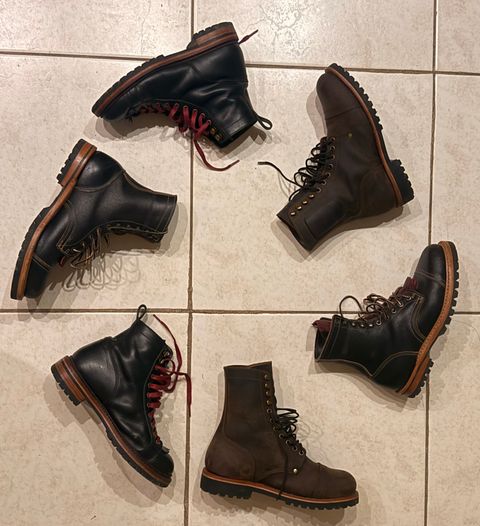 Photo by TheFadeLog on October 4, 2025 of the Craft & Glory Explorer Monkey Boots 6” in Full Grain Waxed Water Buffalo.