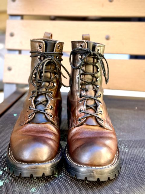Photo by RubenHernandez on March 5, 2026 of the Nicks Custom Model in Wickett & Craig Slate Double Stuffed.