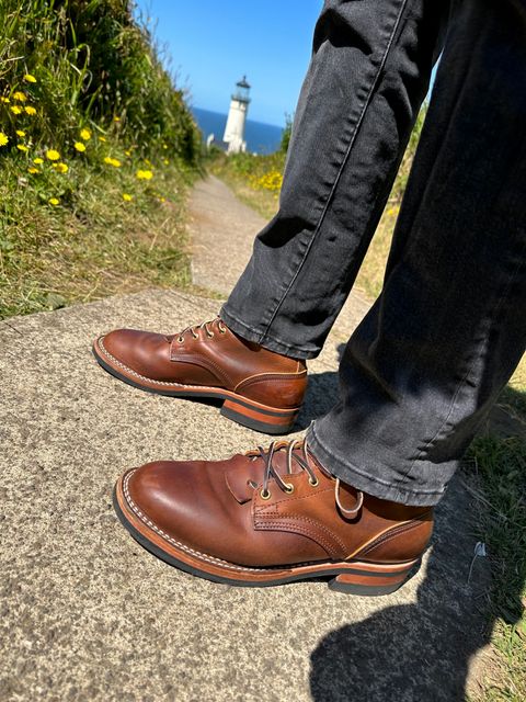 Photo by Mario357 on July 12, 2026 of the Nicks Falcon in Horween Orange Predator.