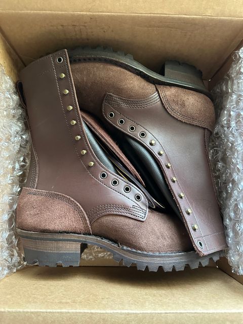 Photo by Mario357 on January 21, 2026 of the JK Boots Superduty in Seidel Chocolate Oil Tan Roughout.