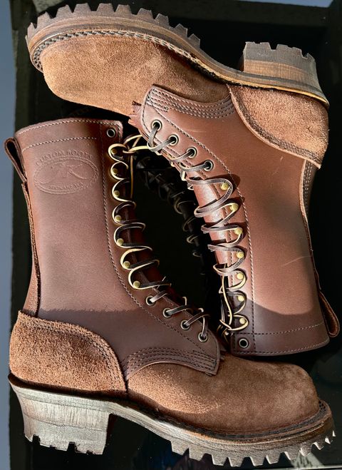Photo by Mario357 on January 21, 2026 of the JK Boots Superduty in Seidel Chocolate Oil Tan Roughout.