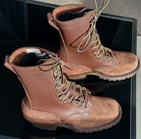 Photo by Mario357 on January 21, 2026 of the JK Boots Superduty in Seidel Chocolate Oil Tan Roughout.