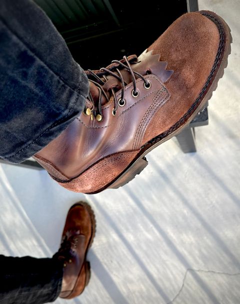 Photo by Mario357 on February 2, 2026 of the JK Boots Superduty in Seidel Chocolate Oil Tan Roughout.