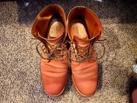 Photo by Solis on November 5, 2024 of the Viberg Service Boot in Maryam Col. 1060 TPR Horsebutt.
