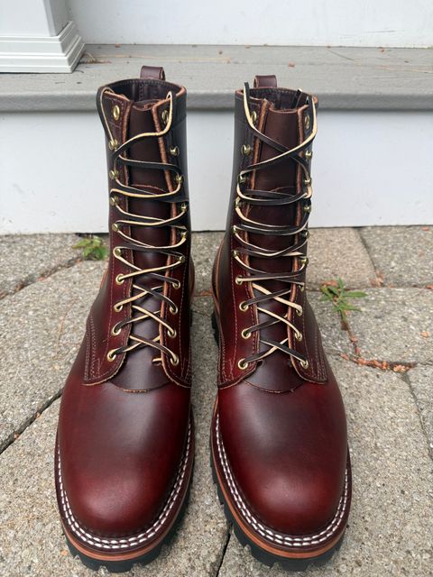 Photo by gregcam on June 6, 2026 of the Nicks Urban Logger in Wickett & Craig Chestnut Oiled Latigo.