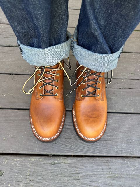 Photo by Barbaq on October 9, 2025 of the Nicks LL64 in Wickett & Craig Natural Double Stuffed.