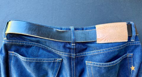 Photo by manco on March 11, 2026 of the Self-Made Work Belt in Wickett & Craig Natural American Vachetta.