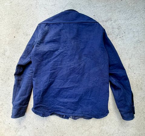 Photo by manco on July 21, 2026 of the Gustin Workshirt in 13.5 Oz Vidalia Mills Raw Selvedge Denim (Indigo X Black).