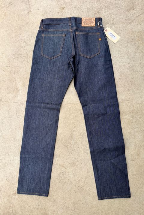 Photo by manco on April 9, 2026 of the Brave Star Strongman in 13 Oz Cone Mills “Witness” Raw Selvedge Denim (100% Cotton).