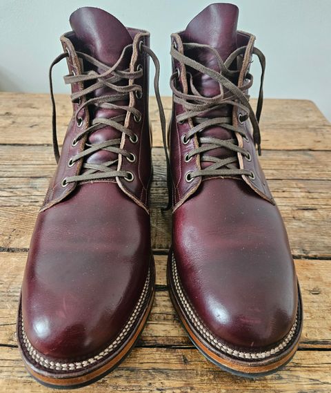Photo by Kwamelong on May 25, 2025 of the Viberg Service Boot in Horween Color 8 Chromexcel.