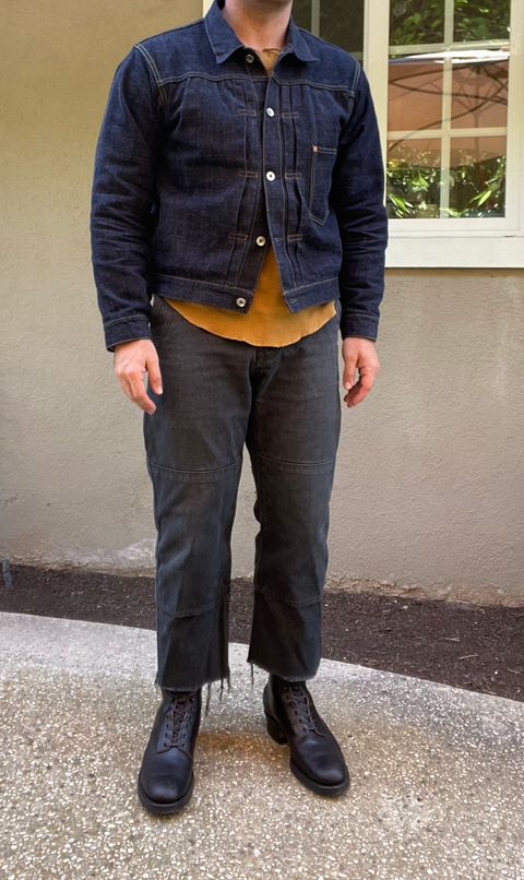 Photo by RobinsonCrusoe on April 23, 2026 of the Rolling Dub Trio Griffin 8.5" Plain Toe Boots in Hand Dyed Black Italian Horsebutt.