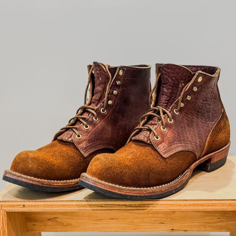 Photo by maxwellllll on April 12, 2026 of the Nicks Prospector in Minotaur Bullhide Brown.
