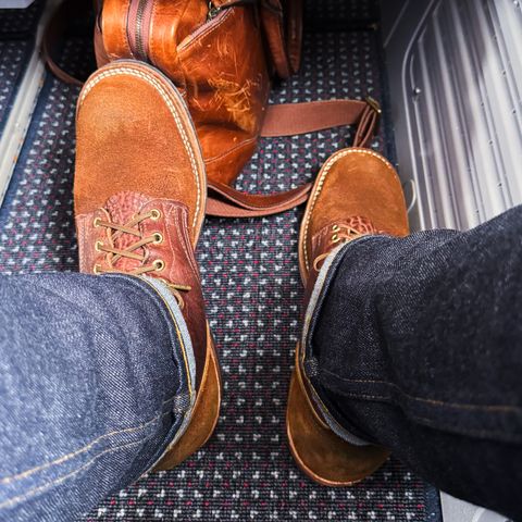Photo by maxwellllll on April 16, 2026 of the Nicks Prospector in Minotaur Bullhide Brown.