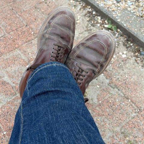 Photo by WhteRbt on May 15, 2025 of the Alden Indy Boot in Horween Brown Chromexcel.