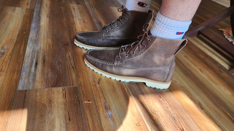 Photo by Oddbird on July 17, 2026 of the Rancourt & Co. Baxter Boot in Horween Buckaroo Dark Brown.