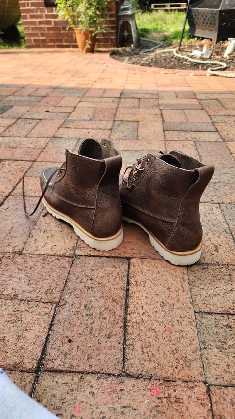 Photo by Oddbird on July 17, 2026 of the Rancourt & Co. Baxter Boot in Horween Buckaroo Dark Brown.