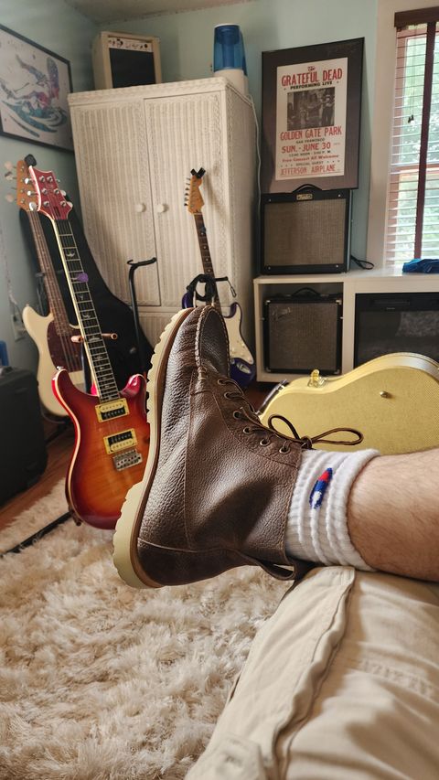 Photo by Oddbird on July 17, 2026 of the Rancourt & Co. Baxter Boot in Horween Buckaroo Dark Brown.