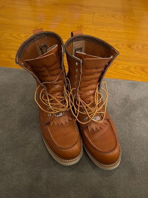 Photo by sjboots on February 21, 2024 of the Red Wing 8-Inch Classic Moc in S.B. Foot Oro Legacy.