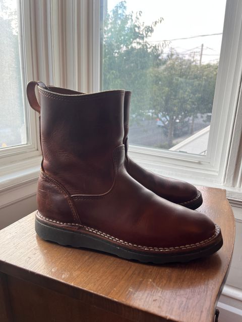 Photo by tomsbarkingdogs on October 3, 2025 of the Nicks Wellington 365 in Italian Brown Cypress.