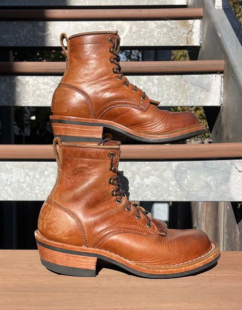 Photo by tomsbarkingdogs on December 3, 2025 of the Frank's Boots Wilshire in Law Tanning Whiskey Rebellion.