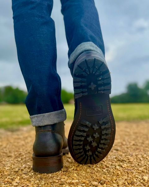 Photo by bconner2112 on July 17, 2026 of the Bordon Tukano Boots in Wickett & Craig Black Waxed Flesh - Nut Core.