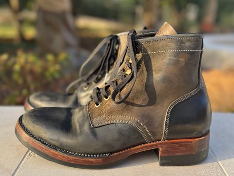 Photo by bconner2112 on March 5, 2026 of the Prof Barnets Nelson Boots in Conceria Il Ponte Horse Butt.