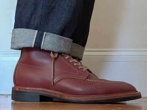 Photo by jonok228 on July 12, 2026 of the Quan Shoemaker Indy Boot in Korean Full Grain Cowhide.