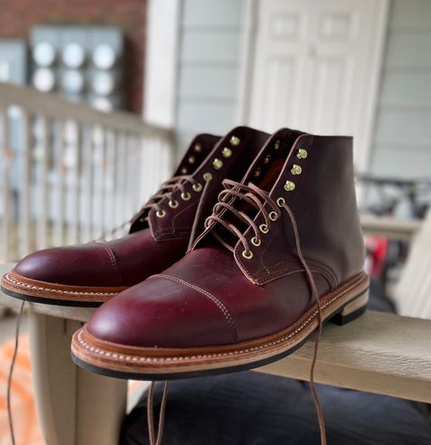 Photo by Arby on July 20, 2026 of the Oak Street Bootmakers Lakeshore Boot in Horween Color 8 Chromexcel.